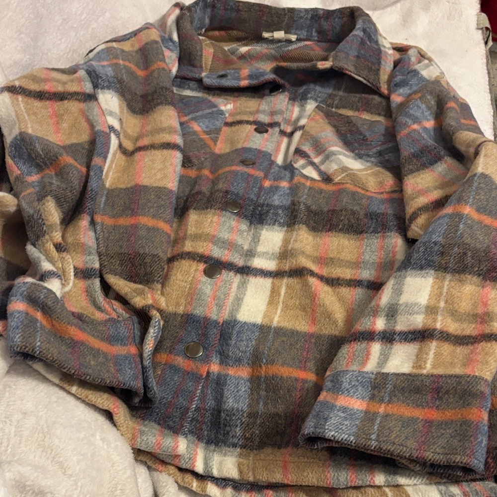 Eesome Multicolor Plaid Jacket - image 1
